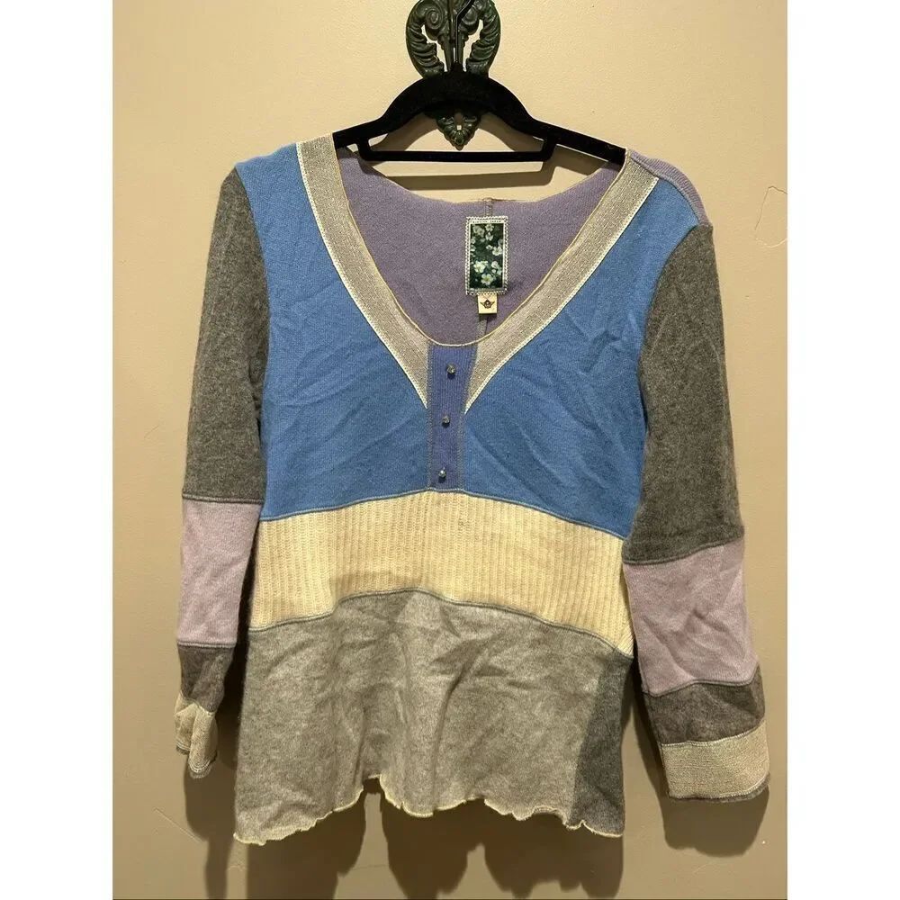 Burning torch cashmere sweater